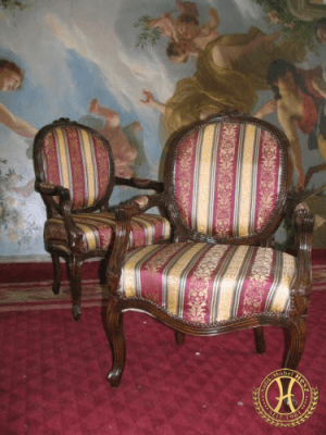 Armlehnstuhl im Barockstil