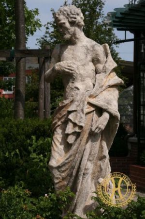 Barocke Sandsteinfigur HL. LAZARUS