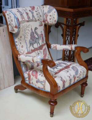 Biedermeier Ohrenbackenstuhl