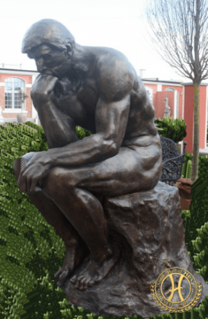 Bronzefigur (Der Denker)