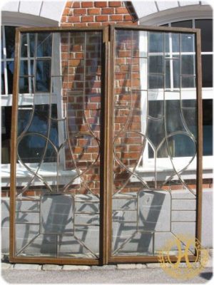 Ein paar hohe Jugendstil Fenster - bzw. Türrahmen um 1910