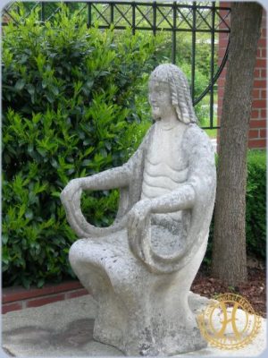 Historismus Thronstuhl aus Sandstein