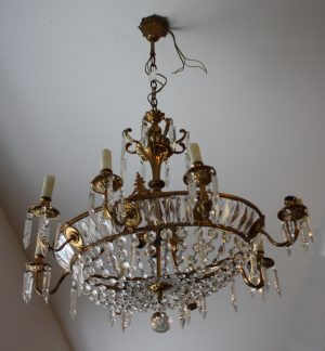 Kristall-Lüster im Empire Stil