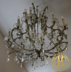 Maria Theresia Deckenlüster in Balusterkorbform