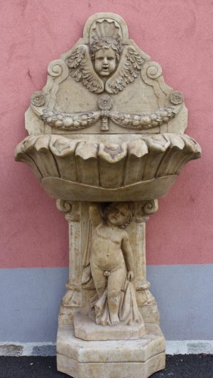 Marmor Wand Brunnen