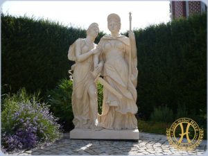 Marmorallegorie IUSTITIA ET CLEMETIA