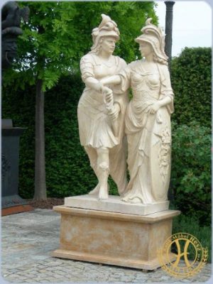 Marmorallegorie MARS UND MINERVA