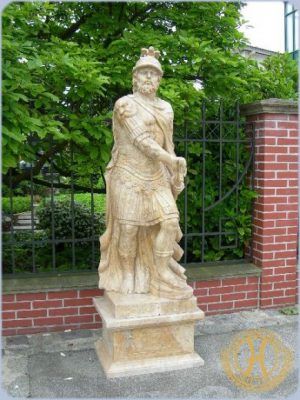 Monumentale Marmorfigur des Feldherrn Hannibal