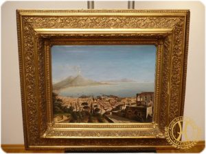 Ölgemälde, Catania mit Blick auf den Ätna um 1850