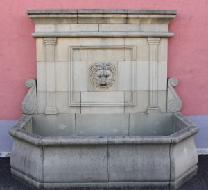 Sandstein Wand Brunnen
