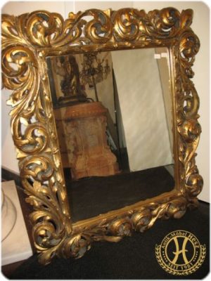 Spätbarocker Florentiner Spiegel, Österreich 18.Jahrhundert