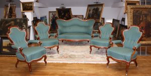 Spätbiedermeier Sitzgarnitur