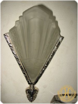 Wandapplike im Art Deco Stil