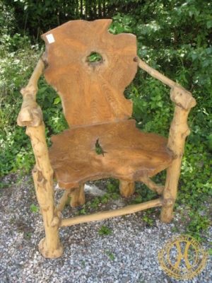 Wurzelholzstuhl